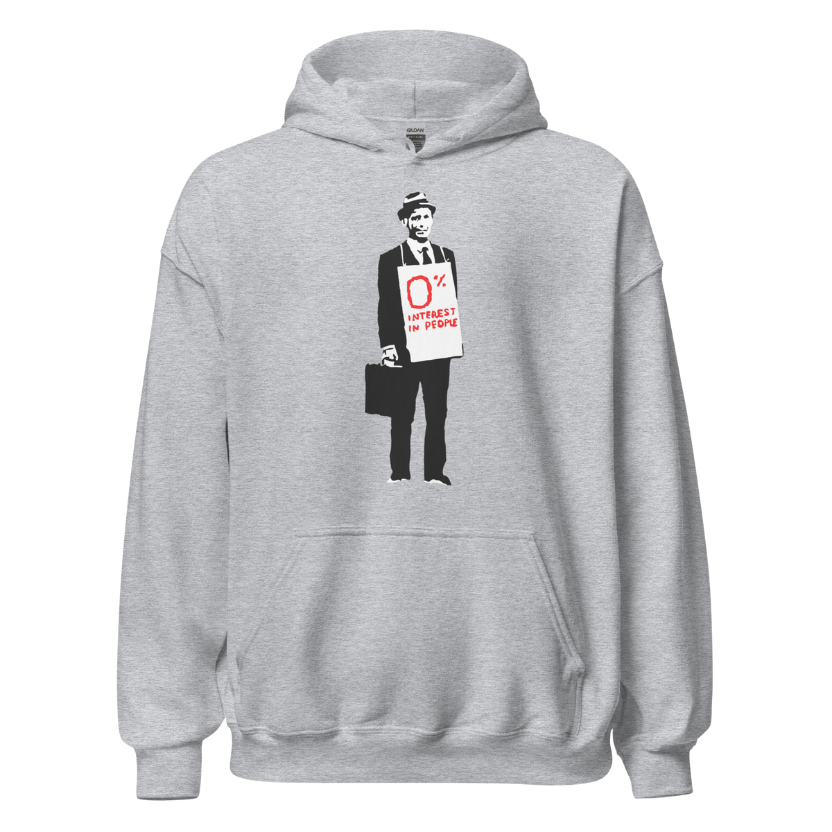 0 percent interest in people Hoodie - Sport Grey