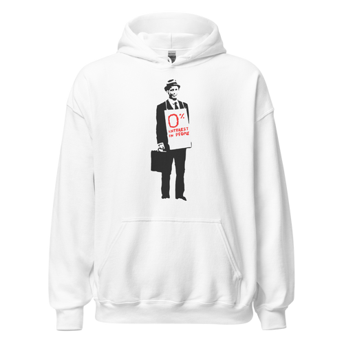 0 percent interest in people Hoodie - White