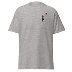 Embroidered Balloon girl T shirt - Sport Grey