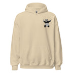 Embroidered Shooting Panda Hoodie - Sand
