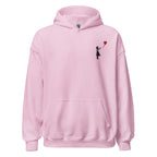 Embroidered Balloon girl Hoodie - Light Pink