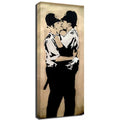 Banksy Canvas Print - Kissing Coppers Men