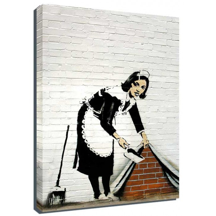 Banksy Canvas Print - Maid