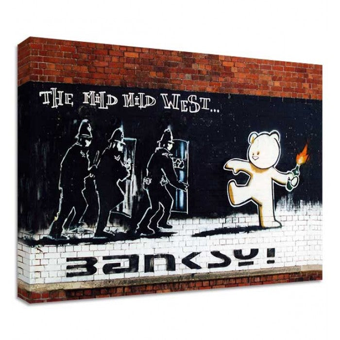 Banksy Canvas Print - Mild Mild West