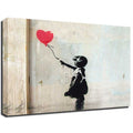 Banksy Canvas Print - Red Balloon Girl