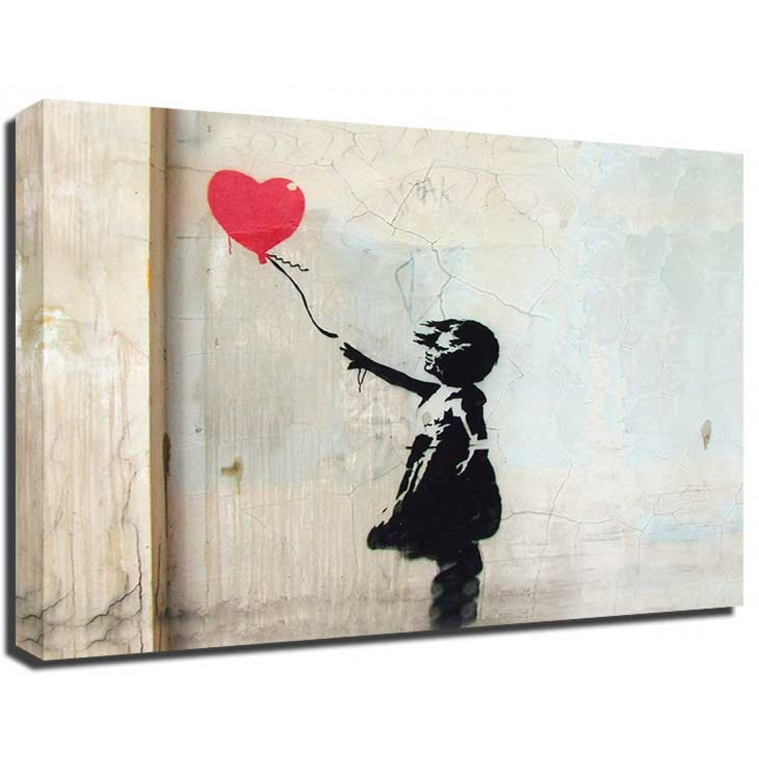Banksy Canvas Print - Red Balloon Girl