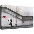 Banksy Canvas Print - Red Balloon Girl No 2