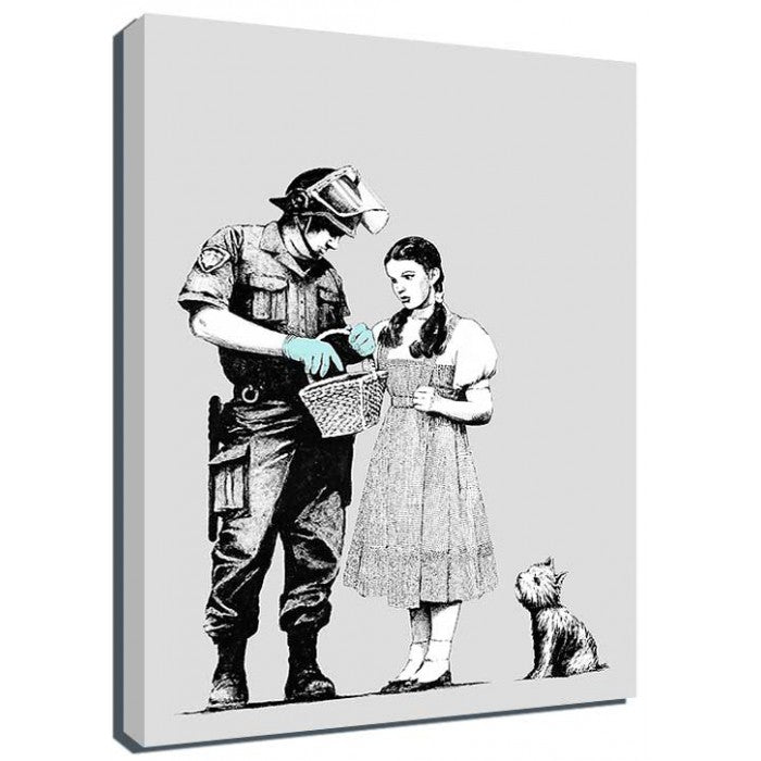 Banksy Canvas Print - Stop And Search