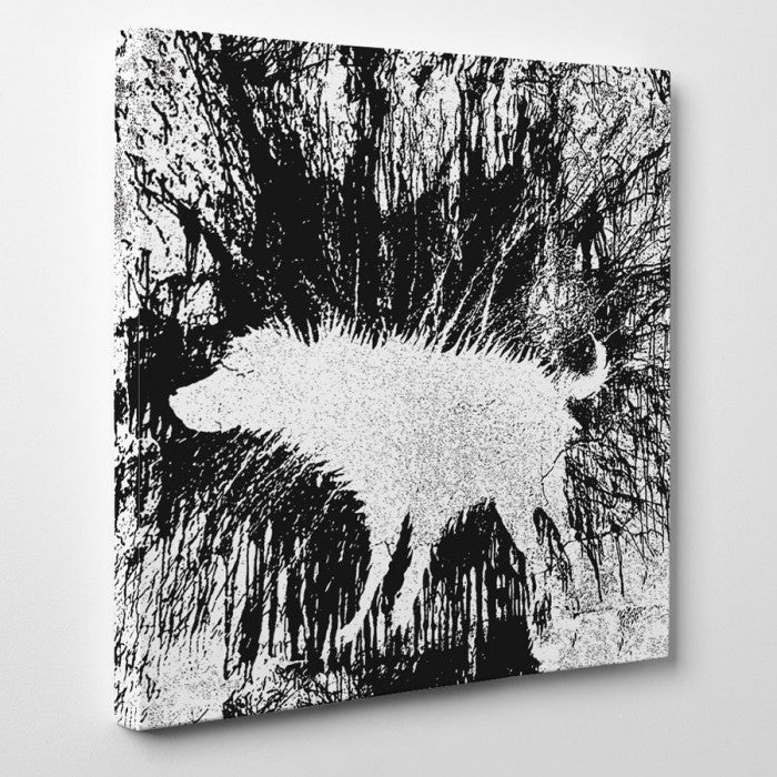 Banksy Canvas Print - Wet Dog