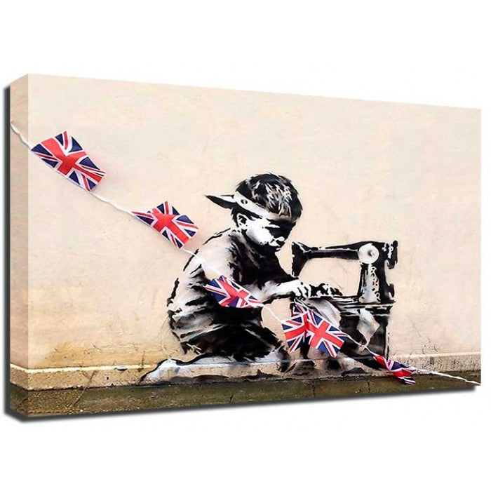 Banksy Canvas Print -Jubilee