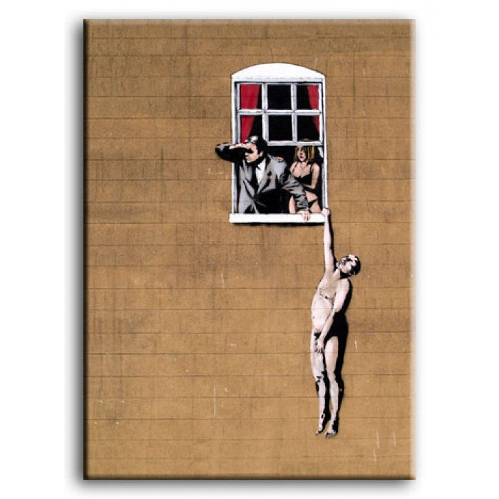 Banksy Canvas Print - Hanging Man