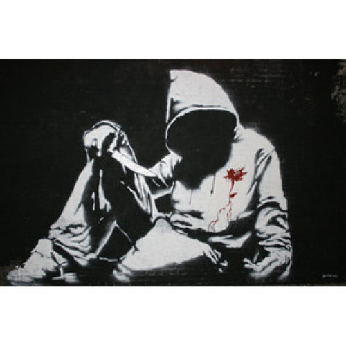 Banksy Canvas Print - Hoodie