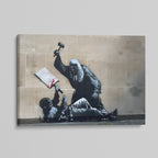 Banksy Canvas Print - Royal Courts of Justice