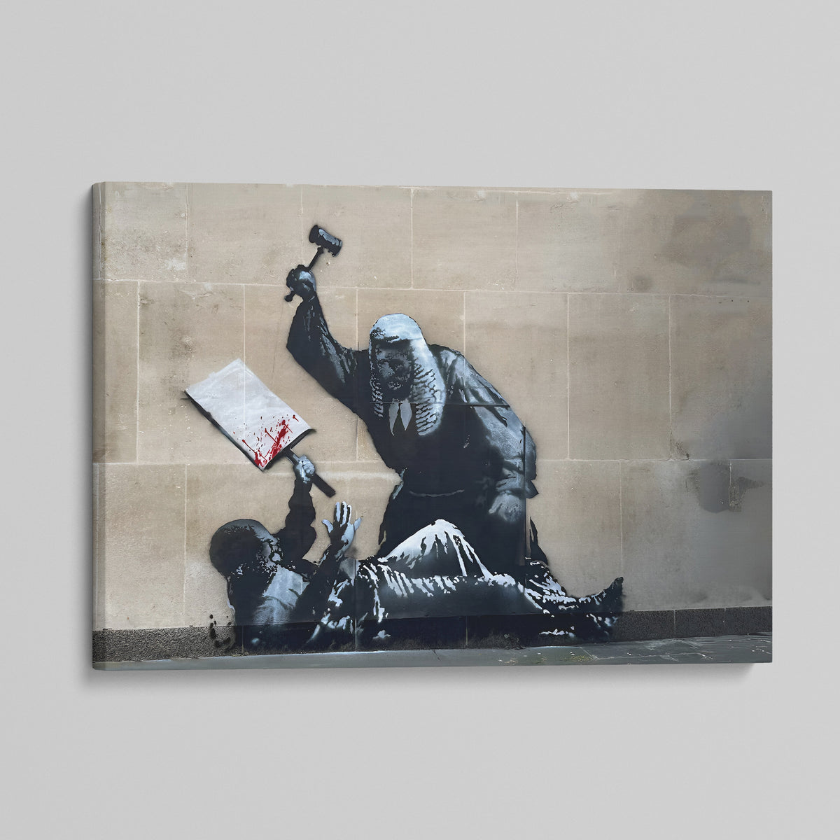 Banksy Canvas Print - Royal Courts of Justice