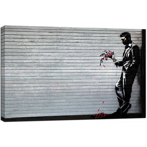Banksy Canvas Print - Lover Waiting