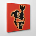 Banksy Canvas Print - Bomb Hugger
