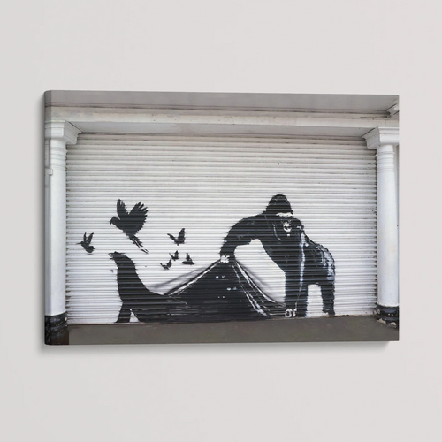 Banksy Canvas Print - London Zoo Escape