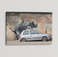 Banksy Canvas Print - Rhino