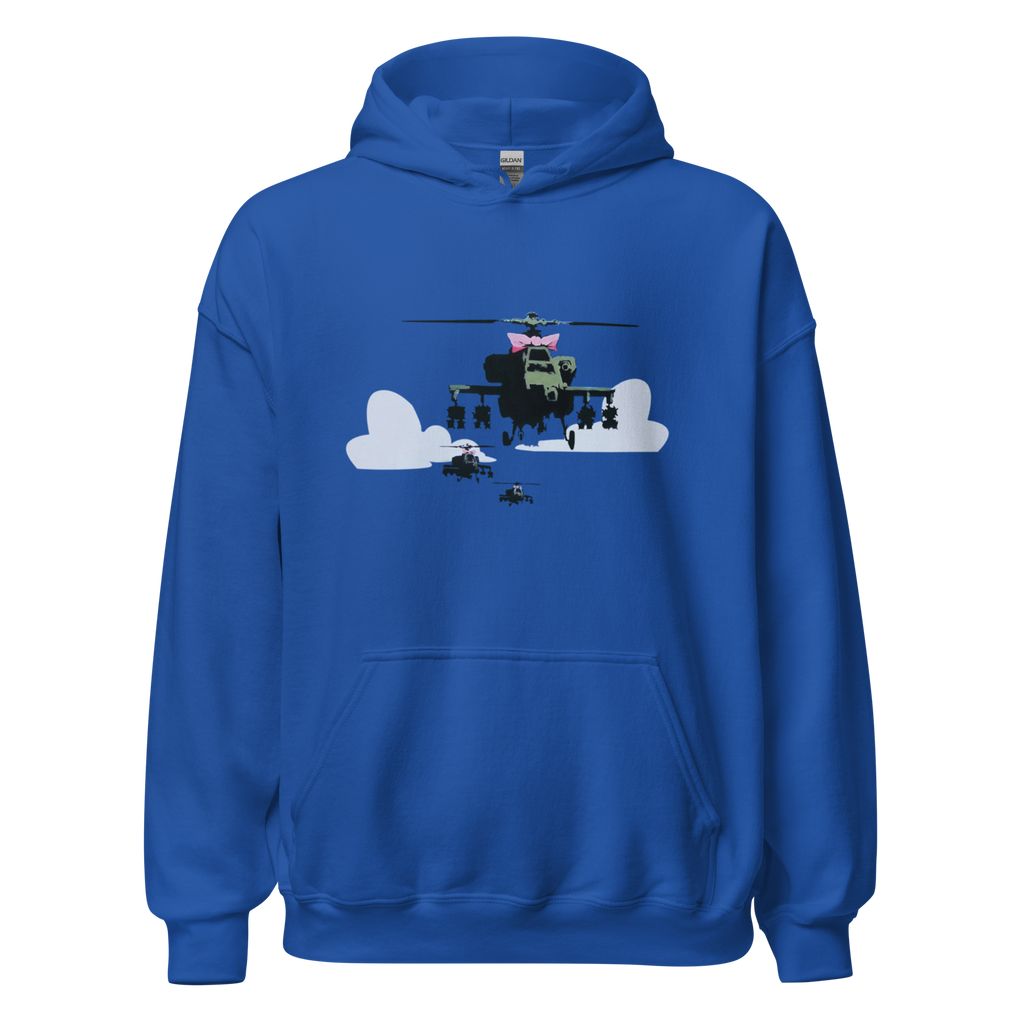 Apache Helicopter Hoodie - Royal Blue