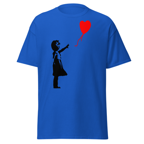 Balloon Girl T Shirt - Royal Blue