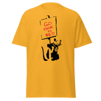 Banksy Go Back To Bed T Shirts - Yellow