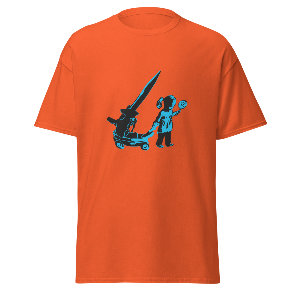 Banksy Little Girl Rocket - Orange