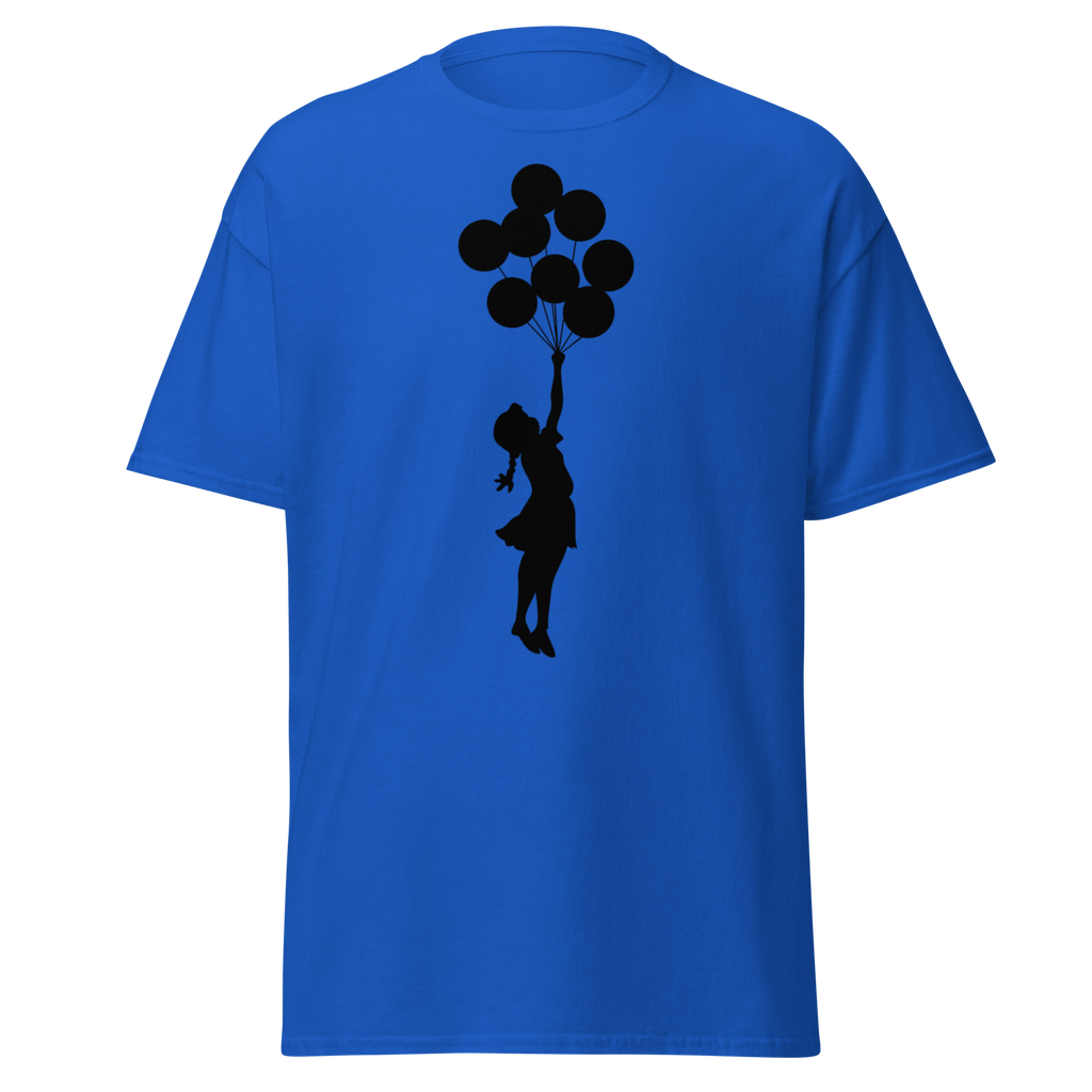Banksy Palestine Girl With Balloons - Royal Blue