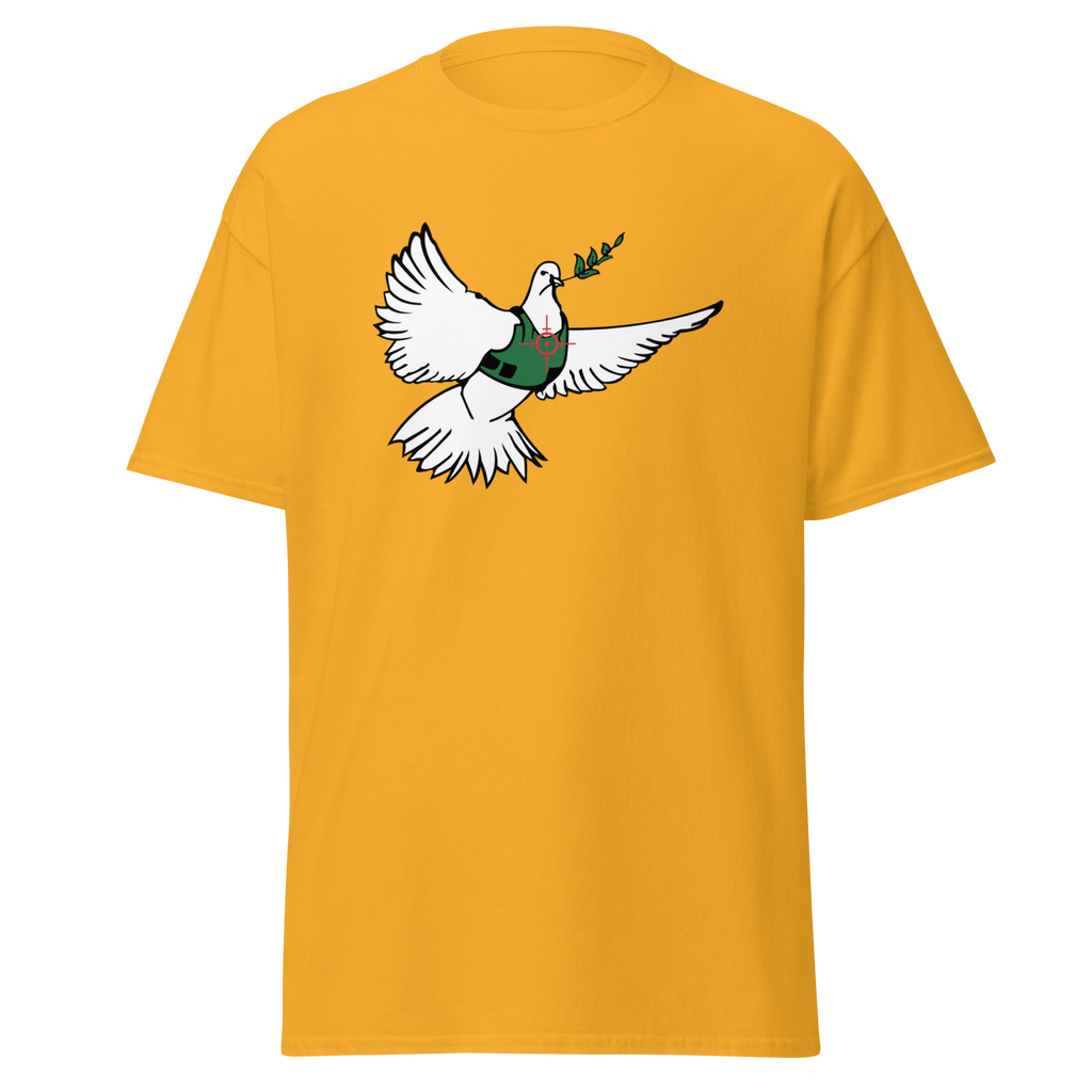Banksy Peace Dove T Shirt - Yellow