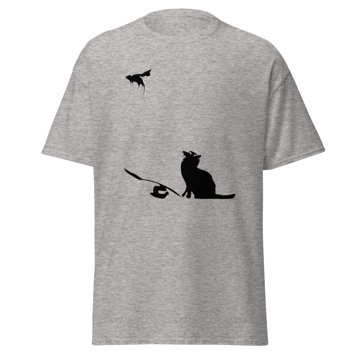 Banksy Ratapult T Shirt - Sport Grey