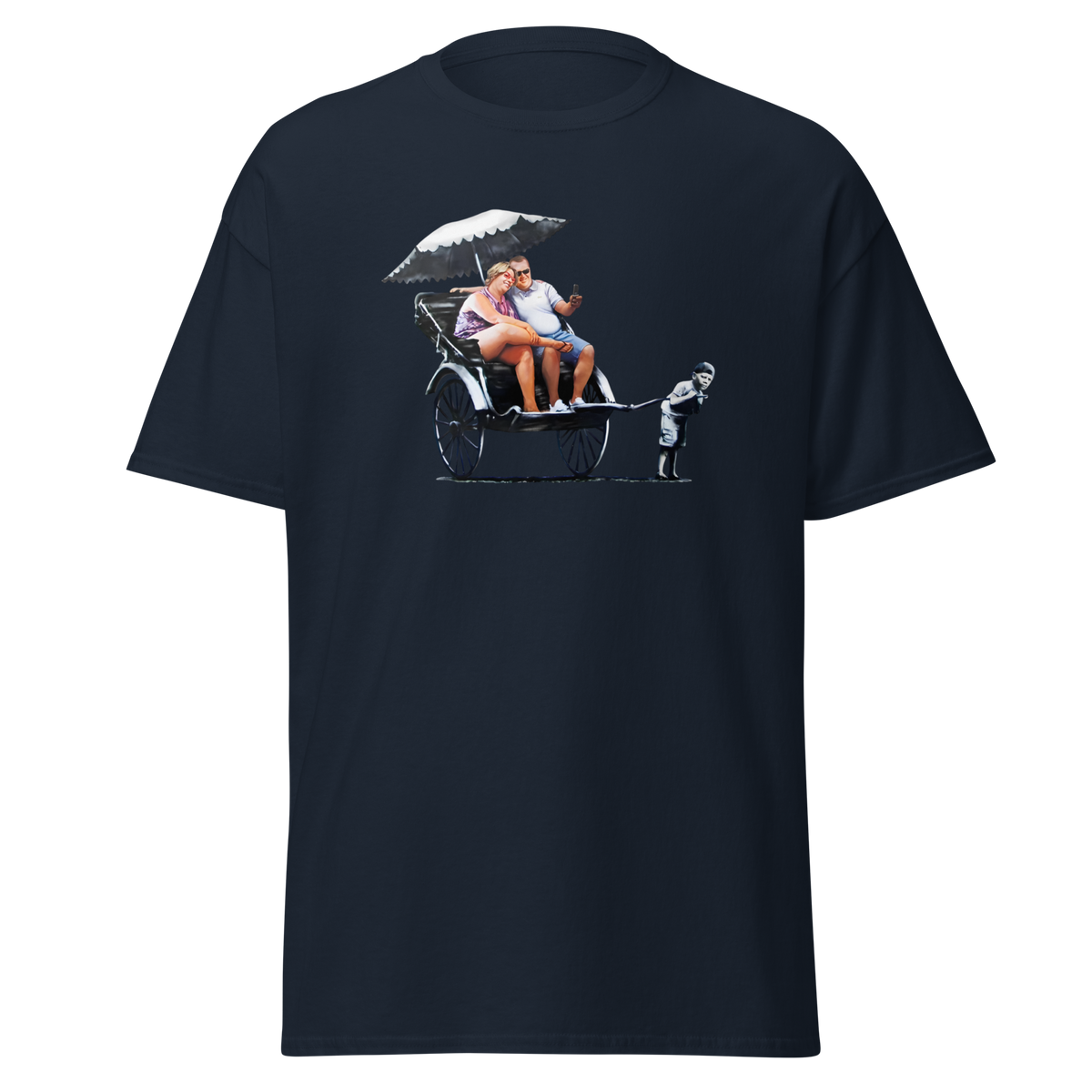 Banksy Rickshaw Kid - Navy Blue