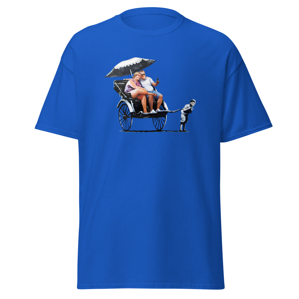 Banksy Rickshaw Kid - Royal Blue