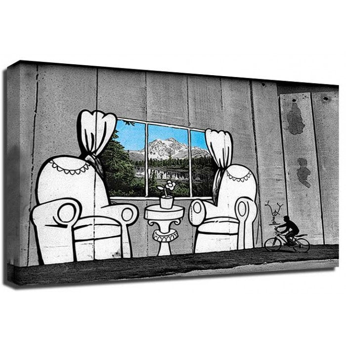 Banksy Canvas Print - Westbank