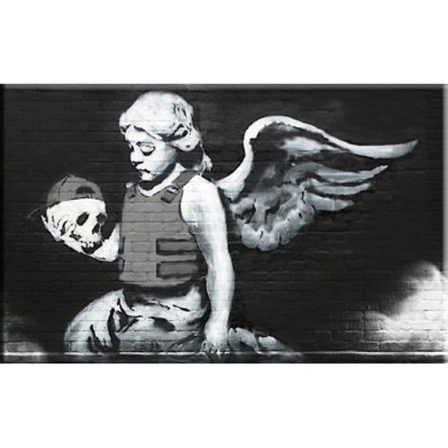 Banksy Canvas Print - Cherub