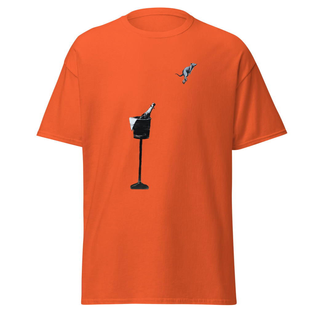 Champagne Cork Rat T Shirt - Orange