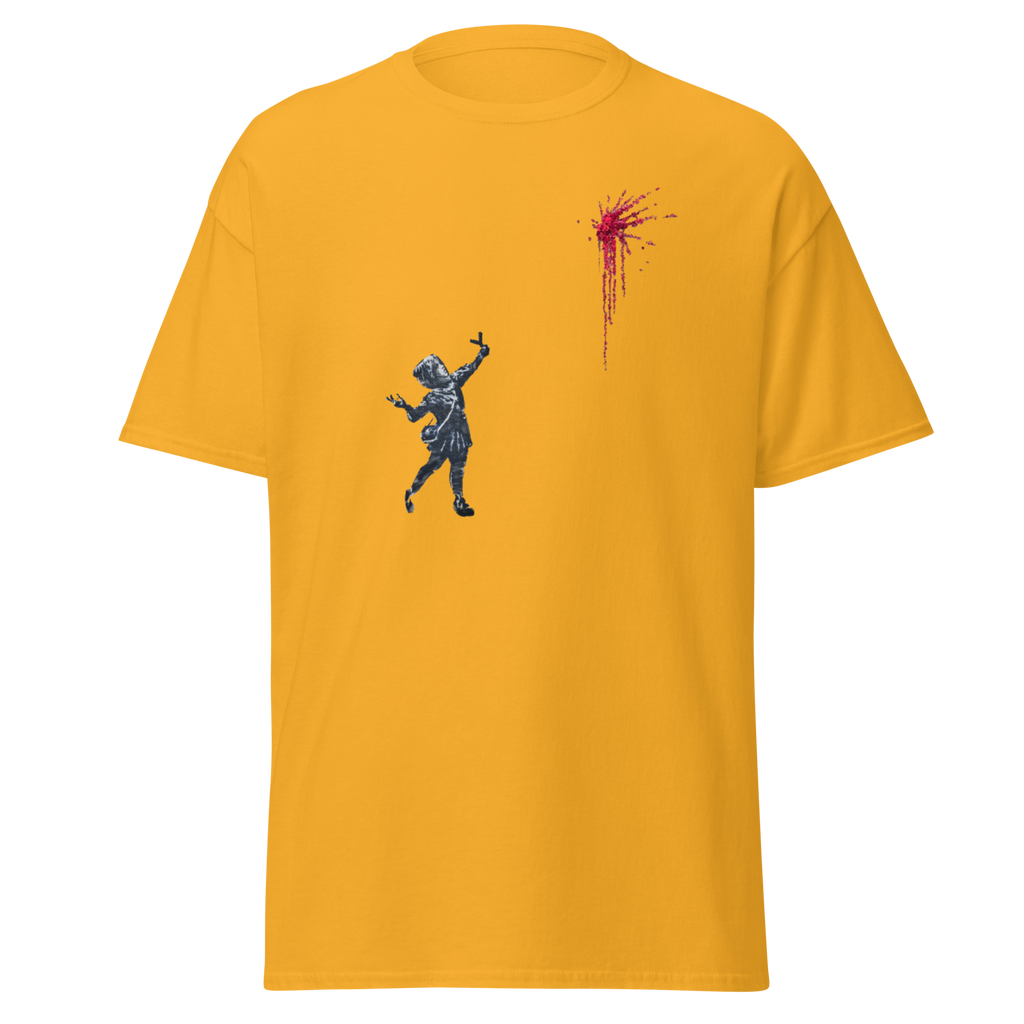 Girl slingshot flowers T Shirt - Yellow