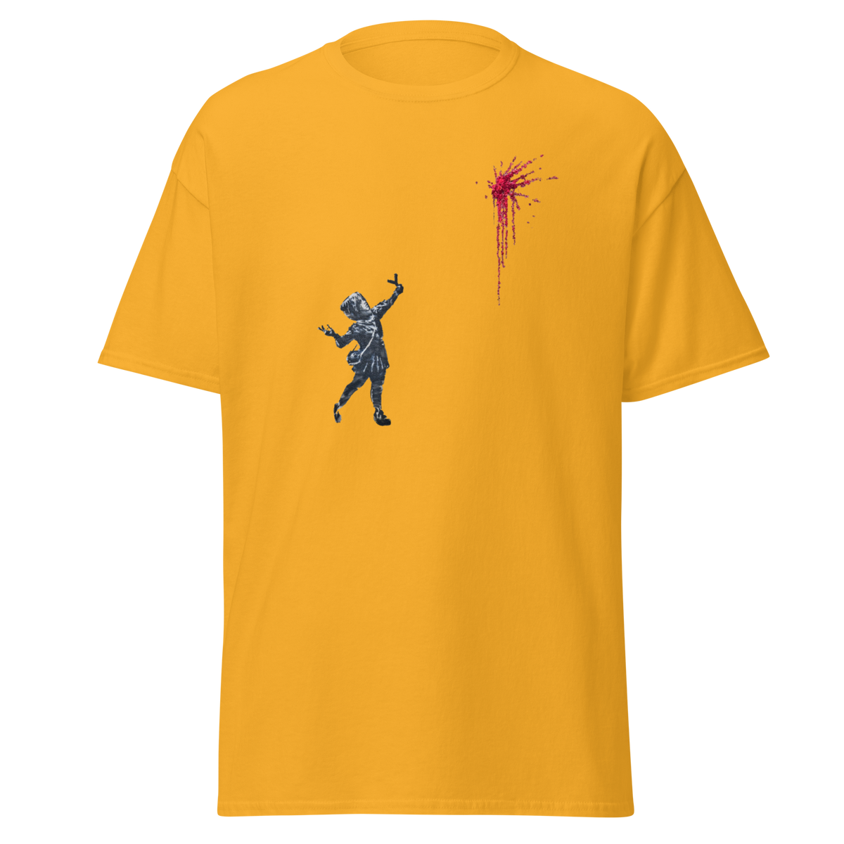 Girl slingshot flowers T Shirt - Yellow