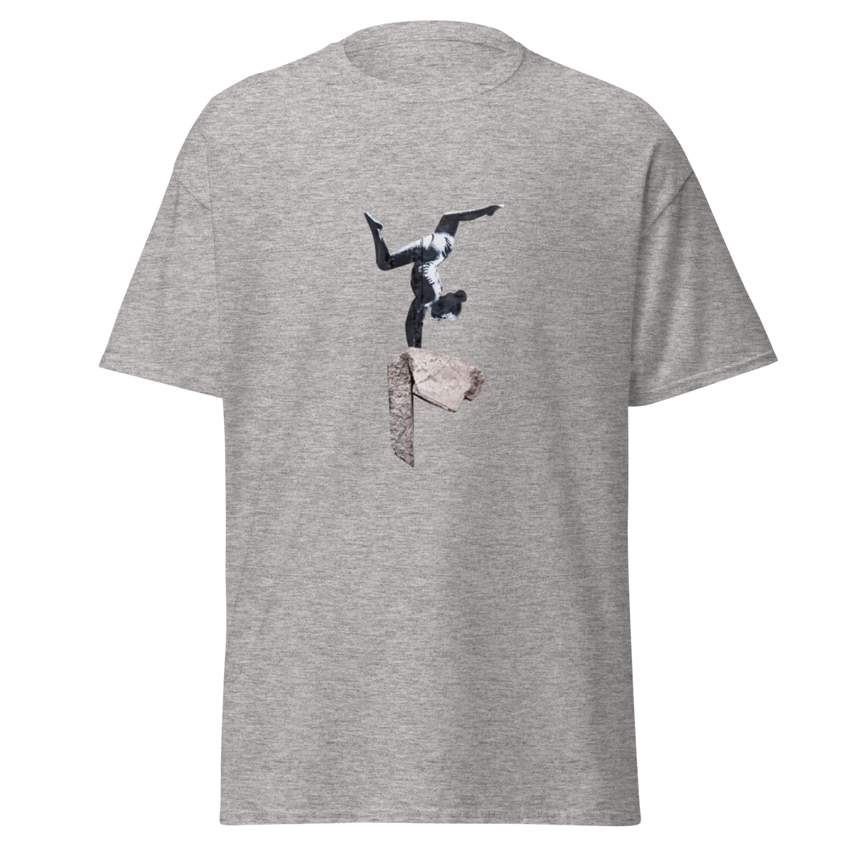 Handstand Gymnast T Shirt - Sport Grey