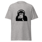 Headphone Chimp T Shirt - Sport Grey
