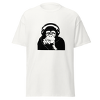 Headphone Chimp T Shirt - White