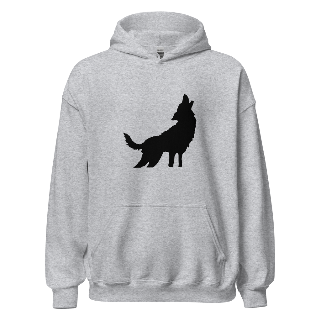 Howling Wolf Hoodie - Sport Grey