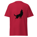 Howling Wolf T Shirt - Cardinal