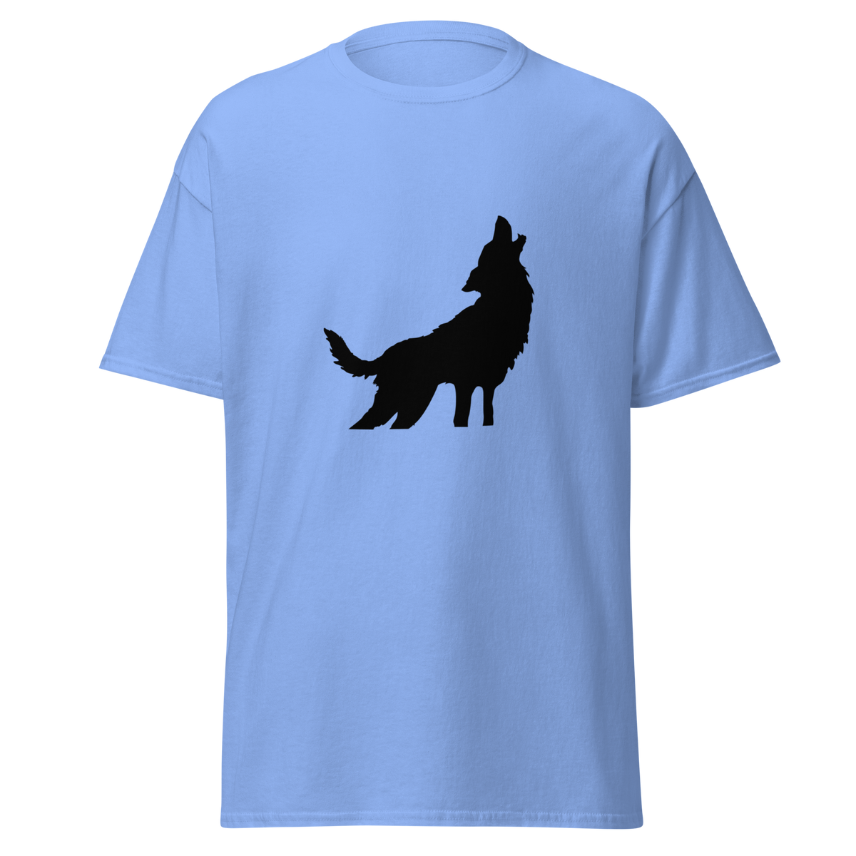 Howling Wolf T Shirt - Carolina Blue
