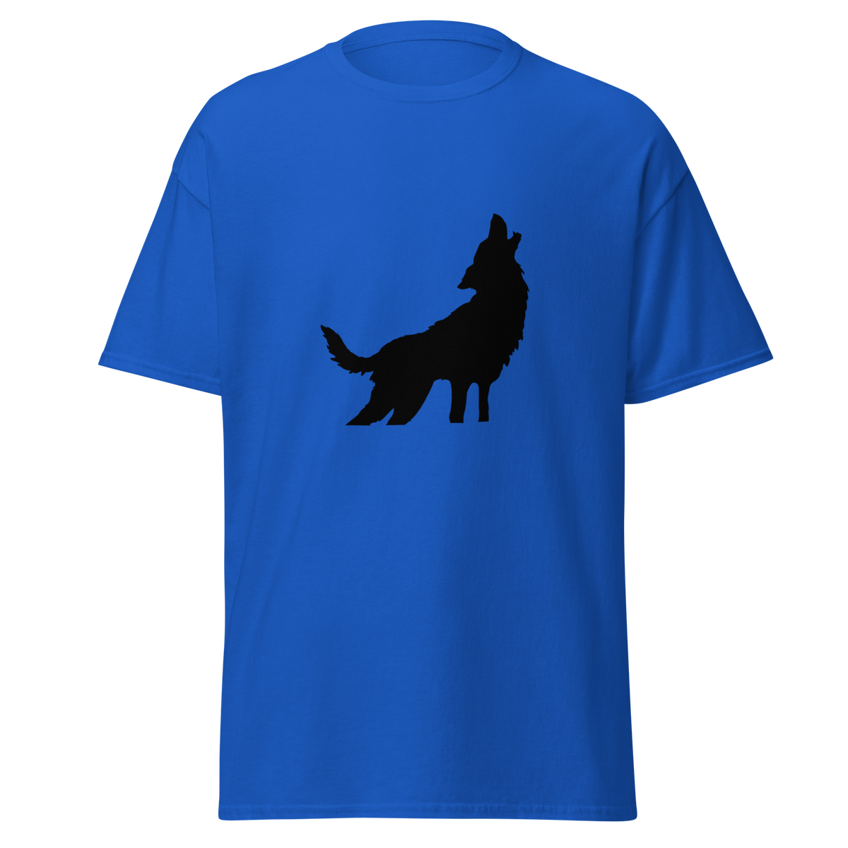 Howling Wolf T Shirt - Royal