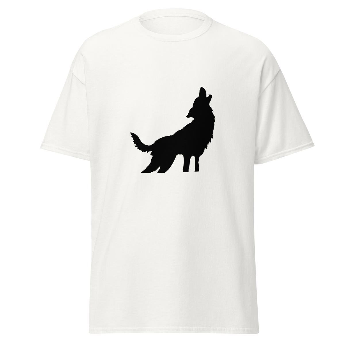 Howling Wolf T Shirt - White