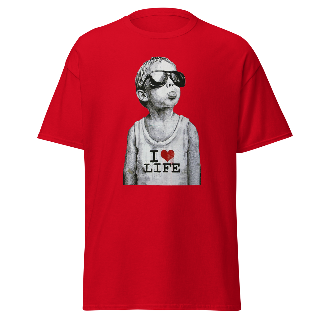 I love life boy T Shirt - Red