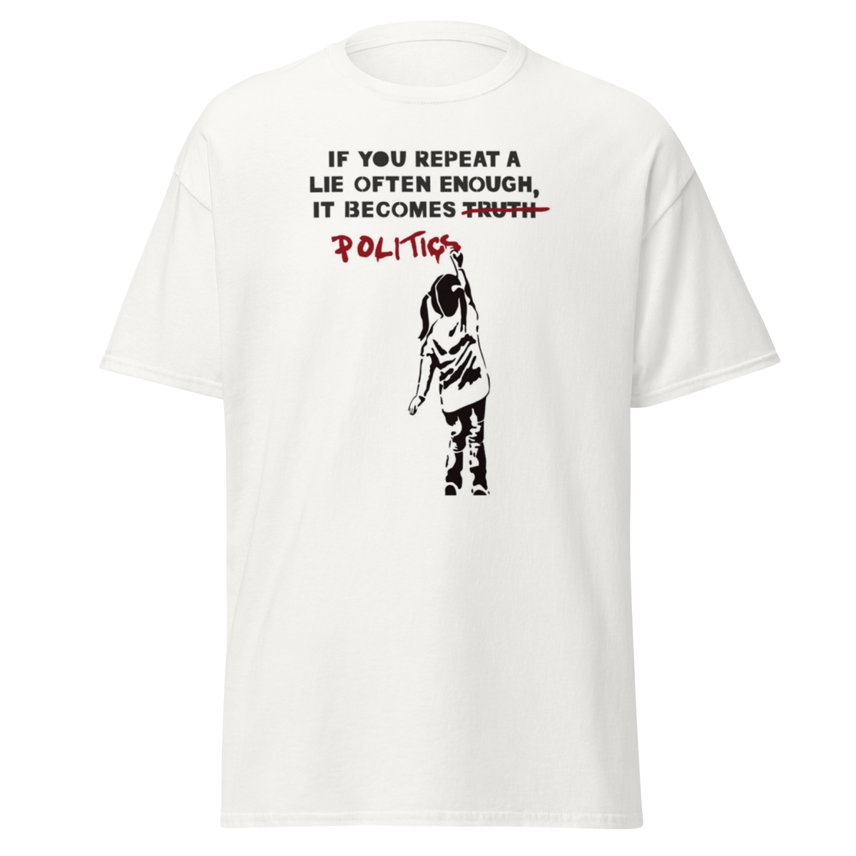 If you repeat a lie often enough T Shirt - White