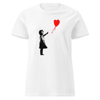Ladies Balloon Girl - White