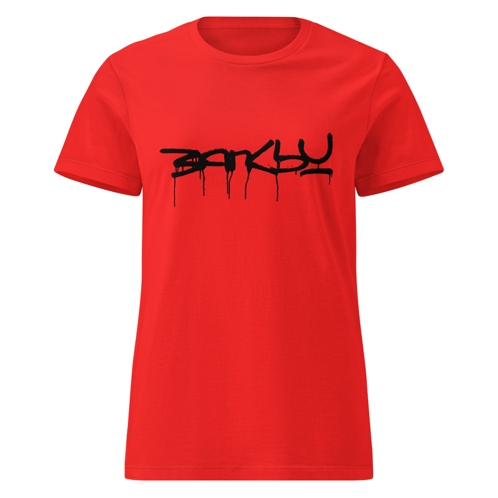 Ladies Banksy Signature T Shirt - Red