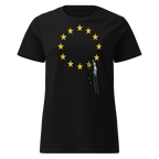 Ladies Brexit EU Flag T Shirt - Black