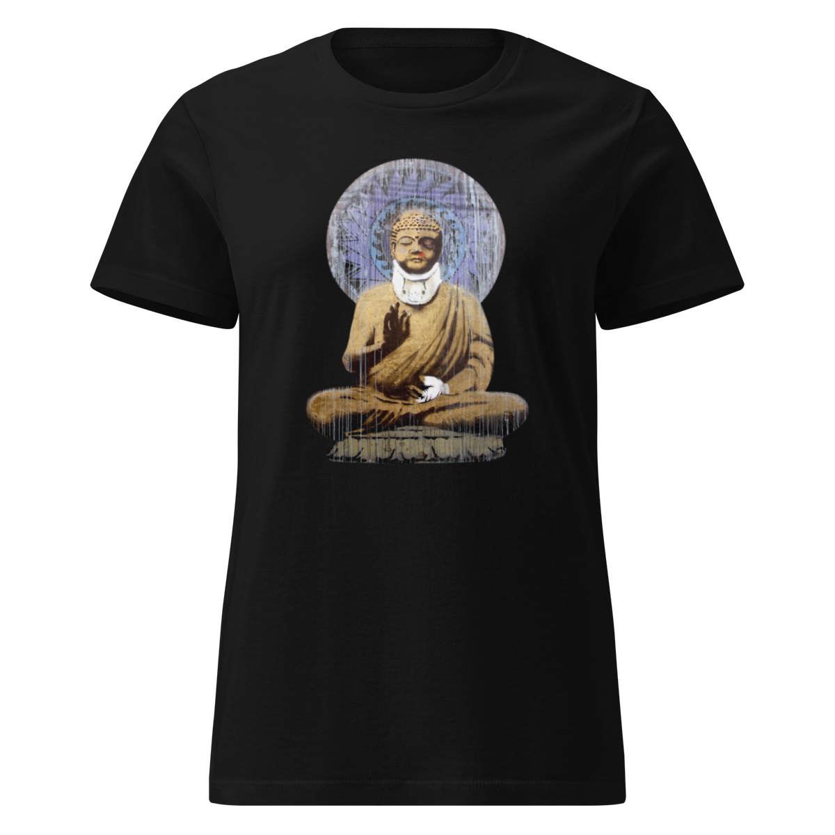 Ladies Buddha T-Shirt - Black
